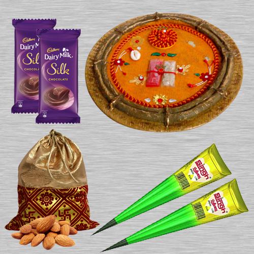 Wonderful Karwa Chauth Puja Gifts with Cadbury Silk n Almonds