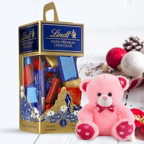 Exclusive Lindt Swiss Chocos N 6 inch Teddy