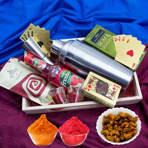 Amazing Holi Evening Party Hamper with Free Gulal