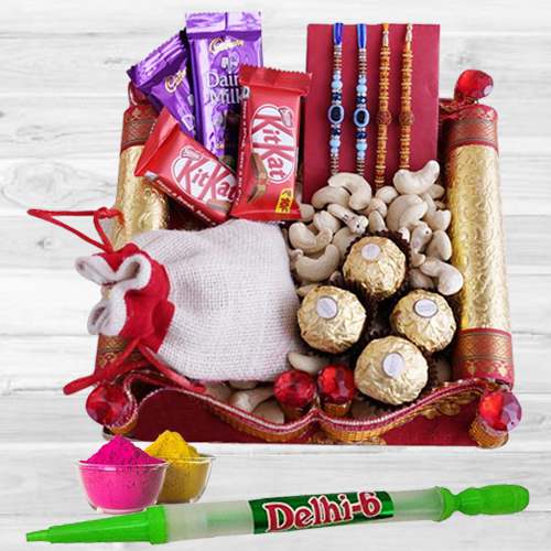 Fun-Filled Holi Special Gift Hamper with Pitchkari n Gulal