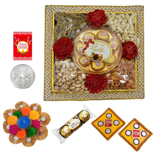 Diwali Greetings with Dry Fruits n Chocolates