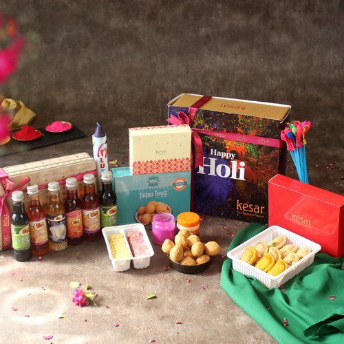 Flavorsome Treat with Gulal N Assortments Gift Hamper