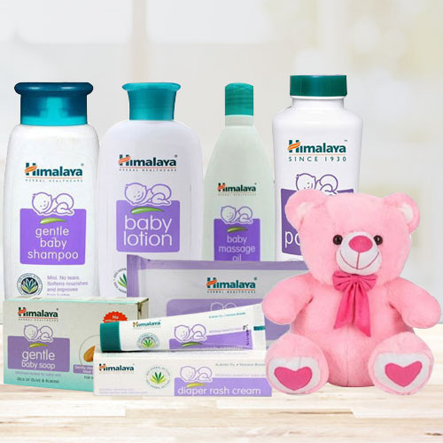 Exclusive Himalaya Baby Care Gift Pack with Teddy