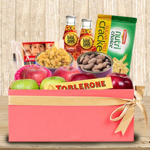 Tasty Fresh Fruits N Assortments Gift Box