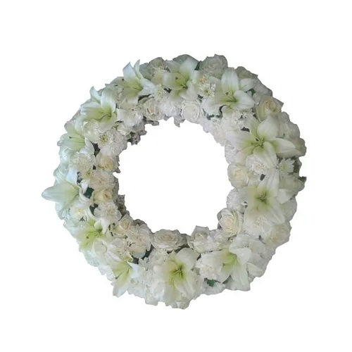 Pure White Sympathy Wreath