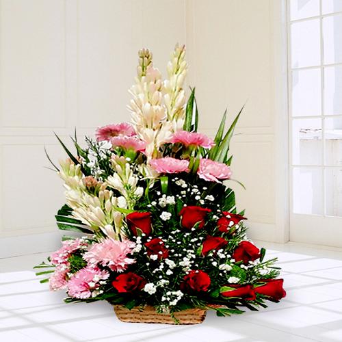 Cherished Arrangement of Mixed Flowers