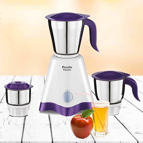 Trendy White n Purple Mixer Grinder from Preethi