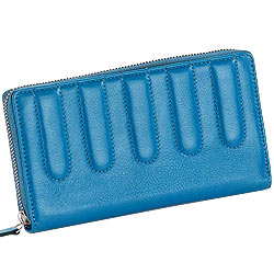 Stunning Leather Ladies Wallet in Sky Blue