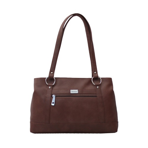 Dual Chamber Ladies Office Bag in Classy Brown