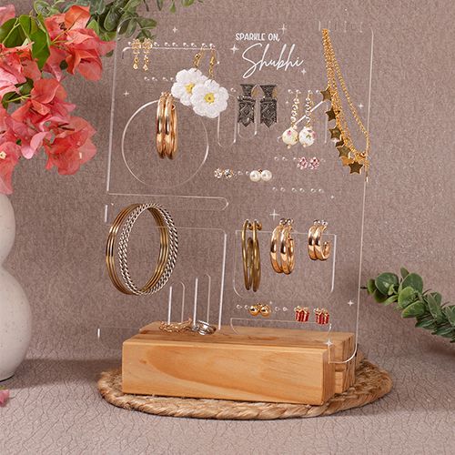 Organize and Shine  Personalized Sparkle On Jewellery Stand