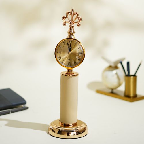 Classic Beige Colored Tempus Timepiece