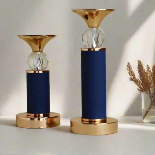 Corium Blue Candle Stand Set
