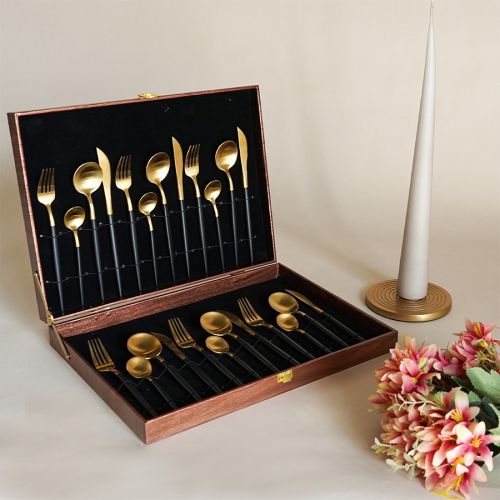 24 Piece Nordic Dinner Cutlery Set