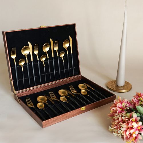 Nordic Black Starter Cutlery Collection