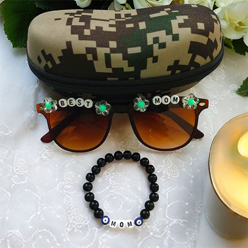Personalized Mom Goggles  N  Bracelet Set