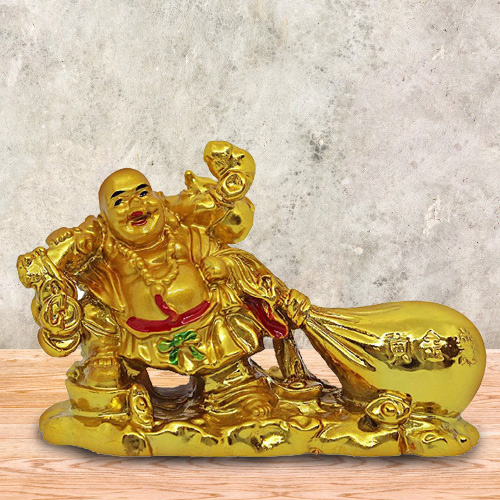 Amazing Feng Shui Laughing Buddha With Potli