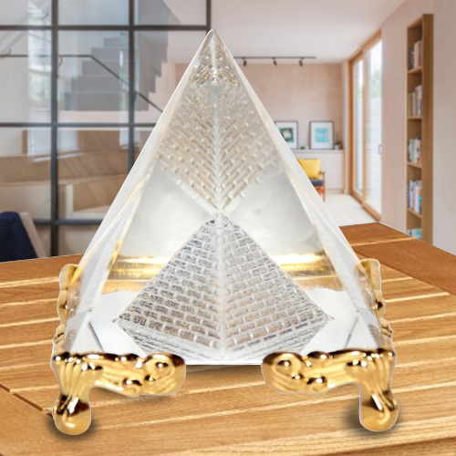 Exclusive Pyramid With Golden Stand