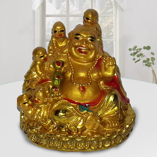 Amazing Little Laughing Buddha with Children