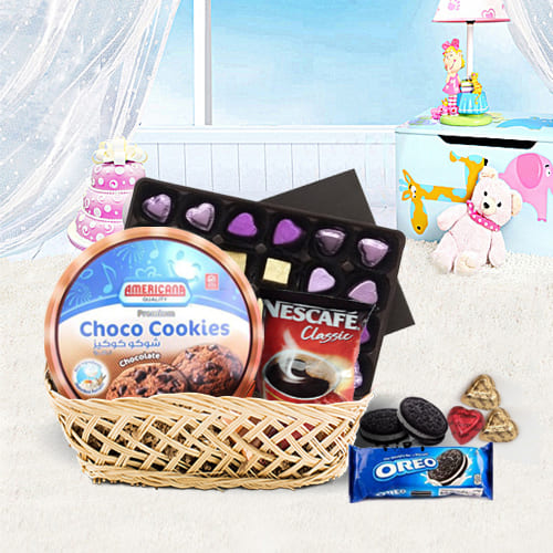 Exciting Party Special Chocolate Hamper Basket