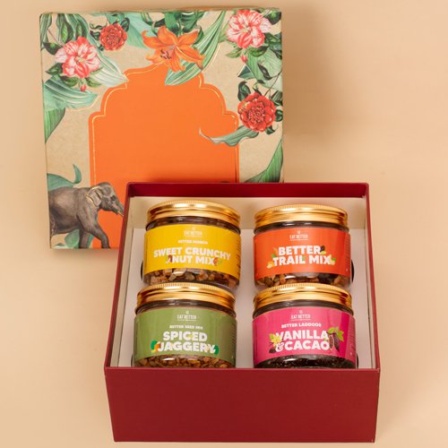 Ravishing Royal Nutty Mix N Laddoos Gift Box