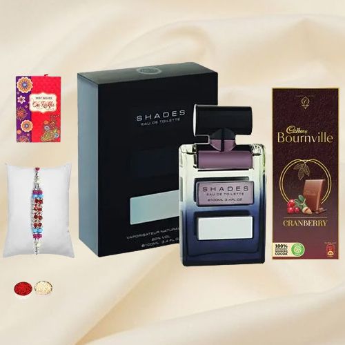 Premium Rakhi with Armaf Shades Perfume for Men