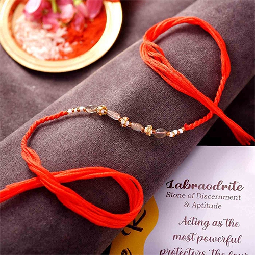 Semi-Precious Stone Studded Rakhi