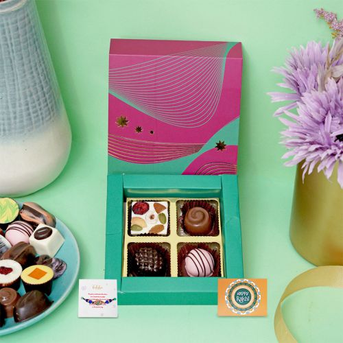Charming Rakhi  N  Chocolate Gift Set