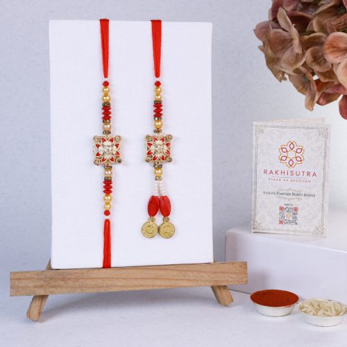 Dazzling Bhaiya Bhabi Rakhi Gift