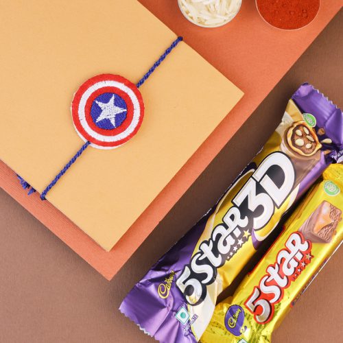 Superhero Spirit Rakhi & Chocolate Gift