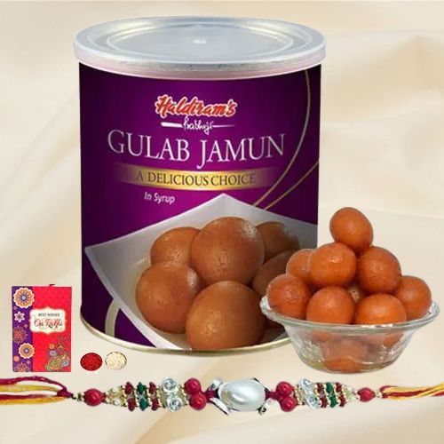Haldirams Gulab Jamun with Dual Rakhis