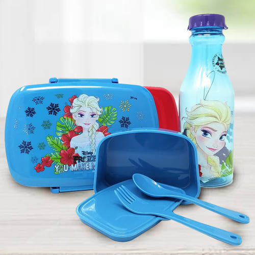 Frozen Childrens Kids Character Lunch Bag Set 