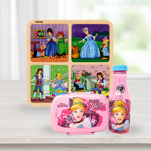 Wonderful Disney Belle Princess Lunch Box n Water Bottle