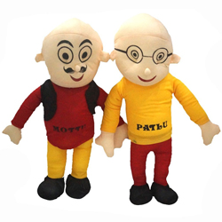 Adorable Motu Patlu Soft Toy Set to Agra India