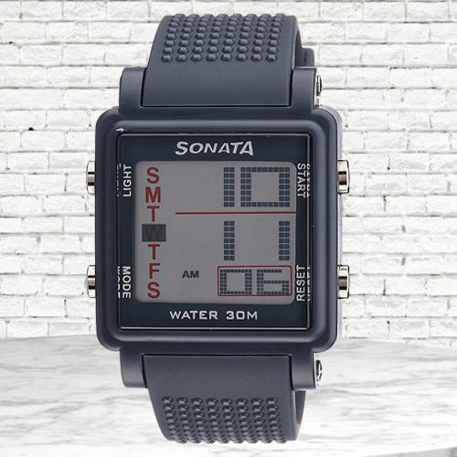 Remarkable Sonata Super Fibre Digital Mens Watch