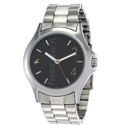 Fashionable Fastrack Straight Lines White Dial Mens Watch