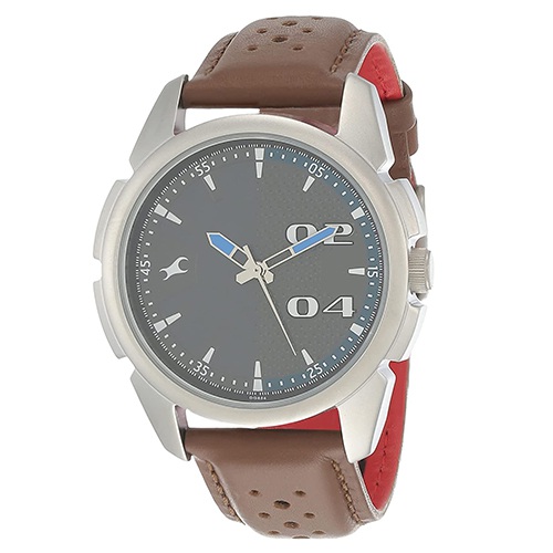 Classy  Loopholes Analog Grey Dial Mens Watch