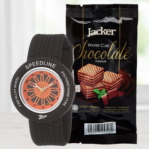 Marvelous Zoop Analog Watch N Jacker Wafer Cube