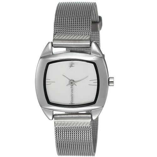 Lovely Fastrack Urban Kitsch Upgrades White Dial Womens Watch