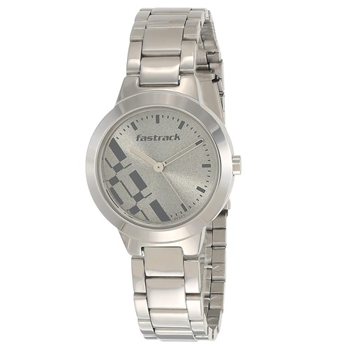 Fancy Fastrack Analog Grey Dial Girls Watch